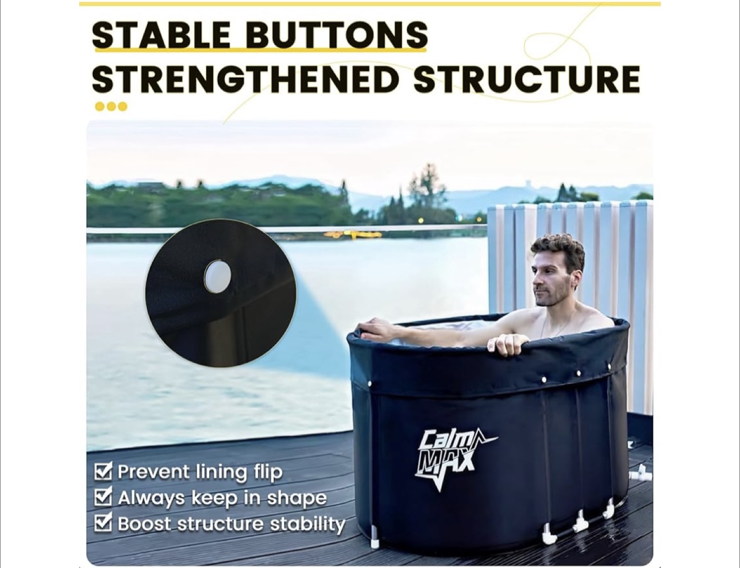 CalmMax Portable Cold Plunge Ice Bath Tub - photo 5