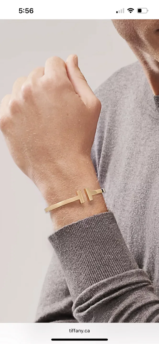 Tiffany & Co. T Square Bracelet - Yellow Gold, XL thumbnail