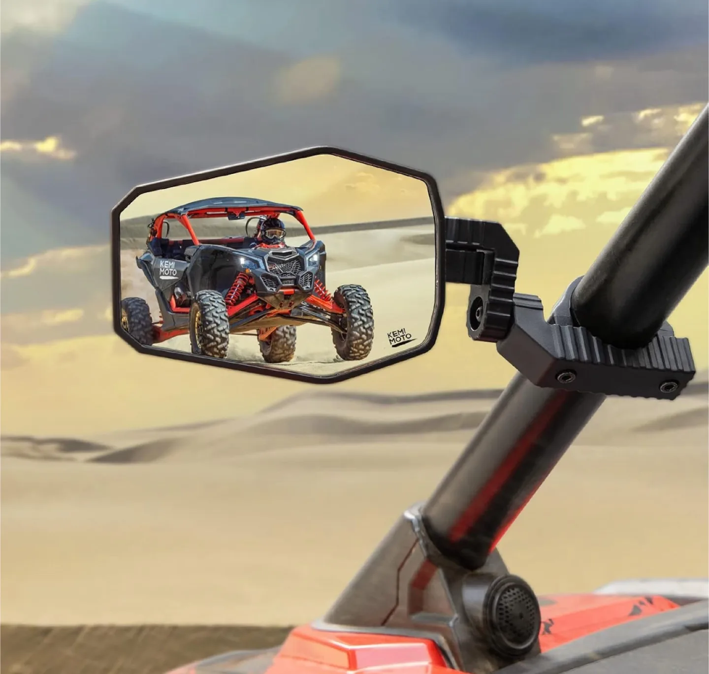 UTV Side Mirrors - 1.65"-2" Roll Bar thumbnail