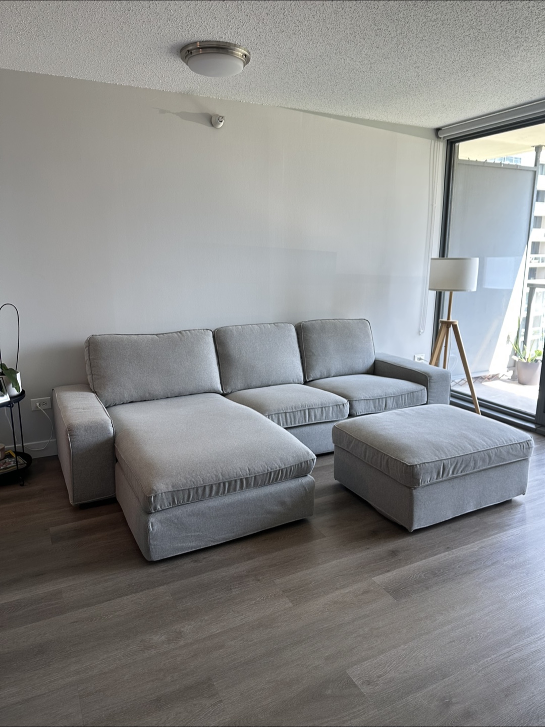 Sofa with Chaise + Storage Ottoman IKEA KIVIK - photo 2