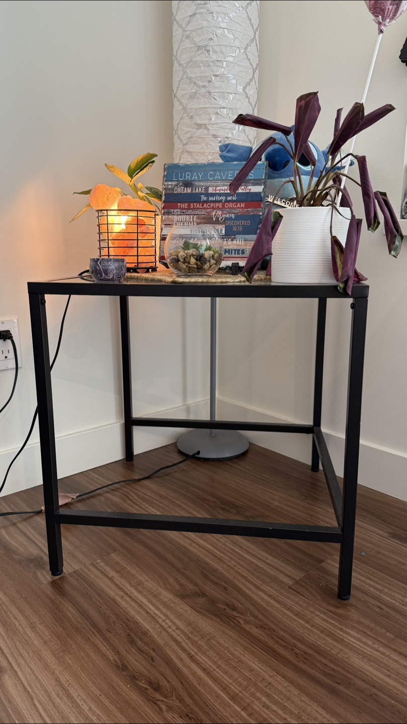 Black Metal & Glass Coffee Table - photo 4