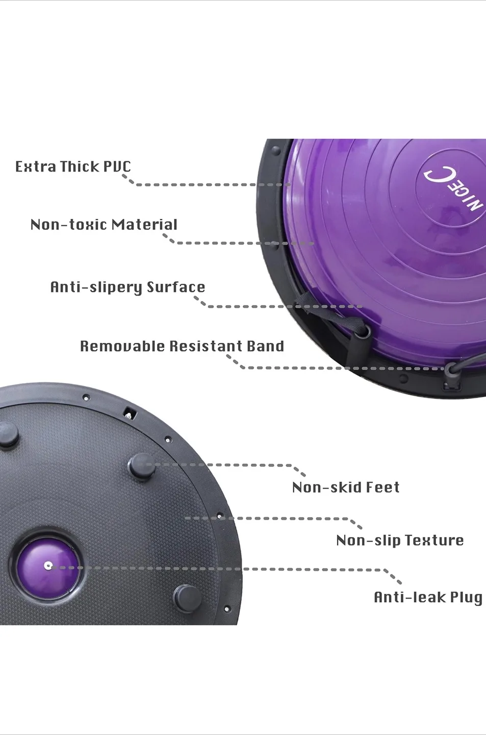 NICE C Balance Trainer Ball - 23 inch image indicator(2)