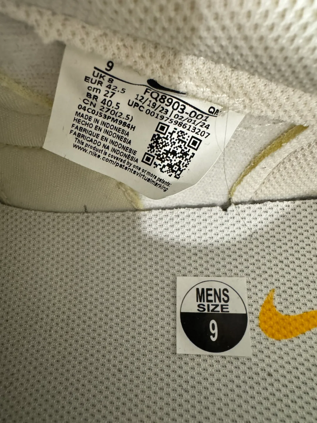 Nike Killshot Shoes Size 9 - yellow image indicator(5)