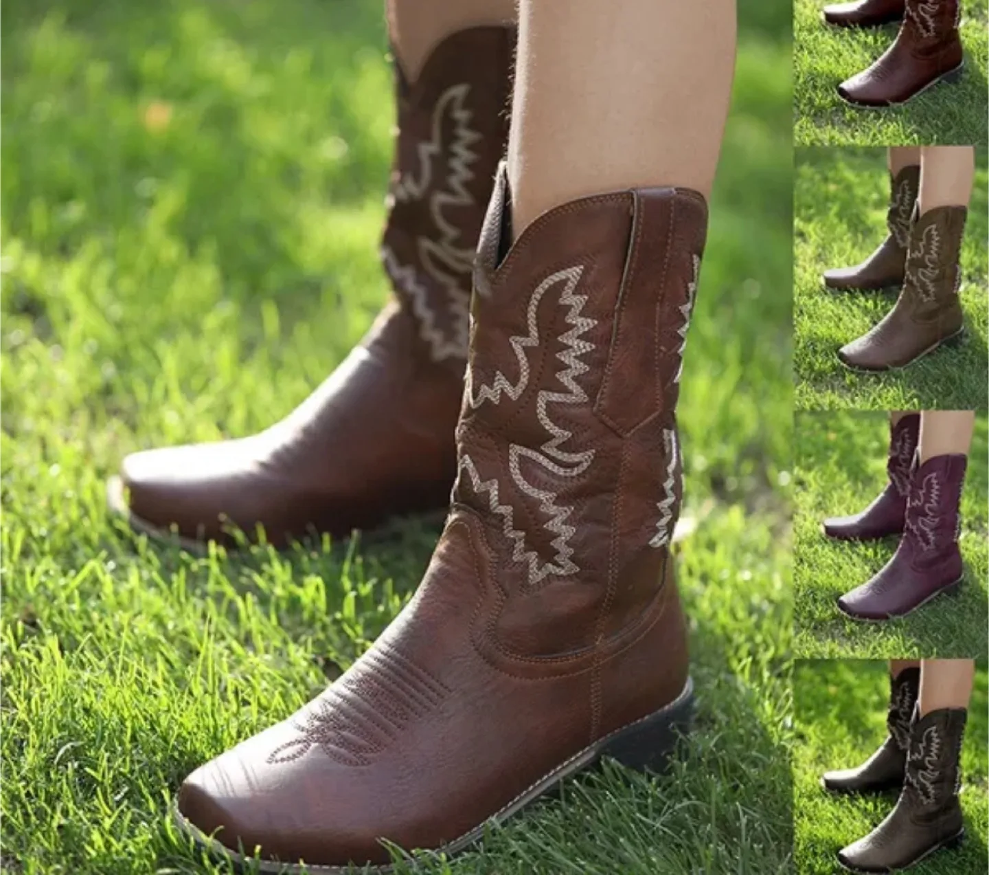 Brand New Stanpede Western Cowboy Cowgirl Boots image indicator(9)