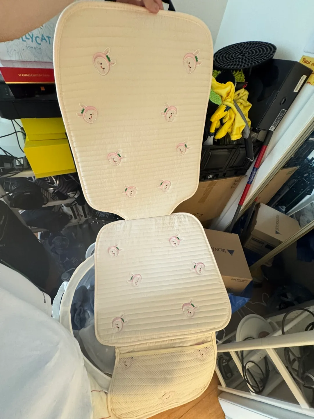 Baby Car Seat Cushion with Bunny Design thumbnail