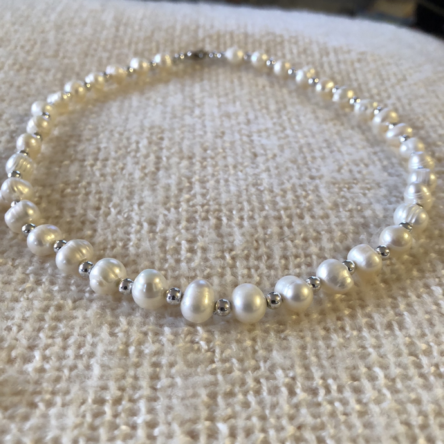 Fresh water Pearl Necklace, Bracelet & Earring Set - photo 2