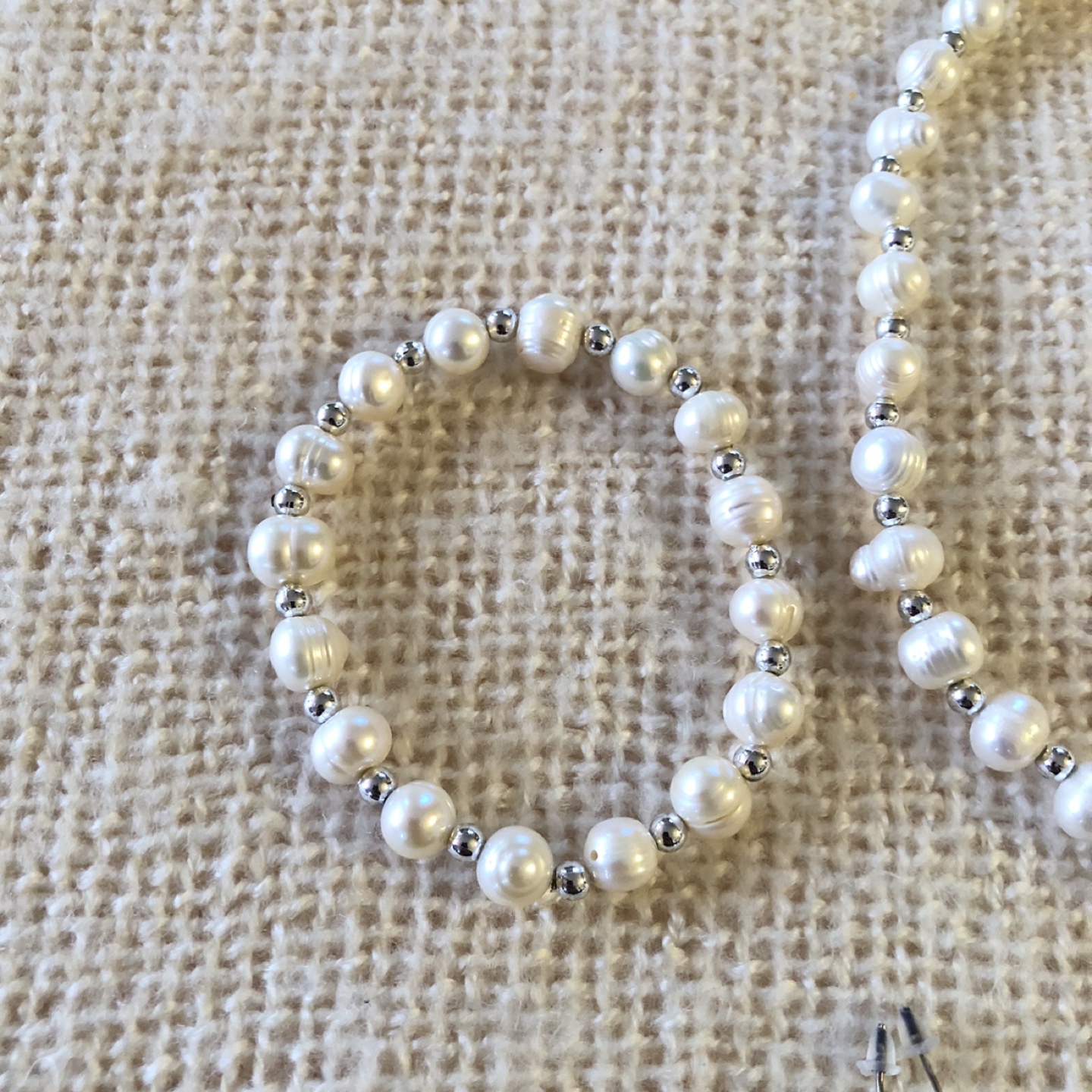 Fresh water Pearl Necklace, Bracelet & Earring Set - photo 4