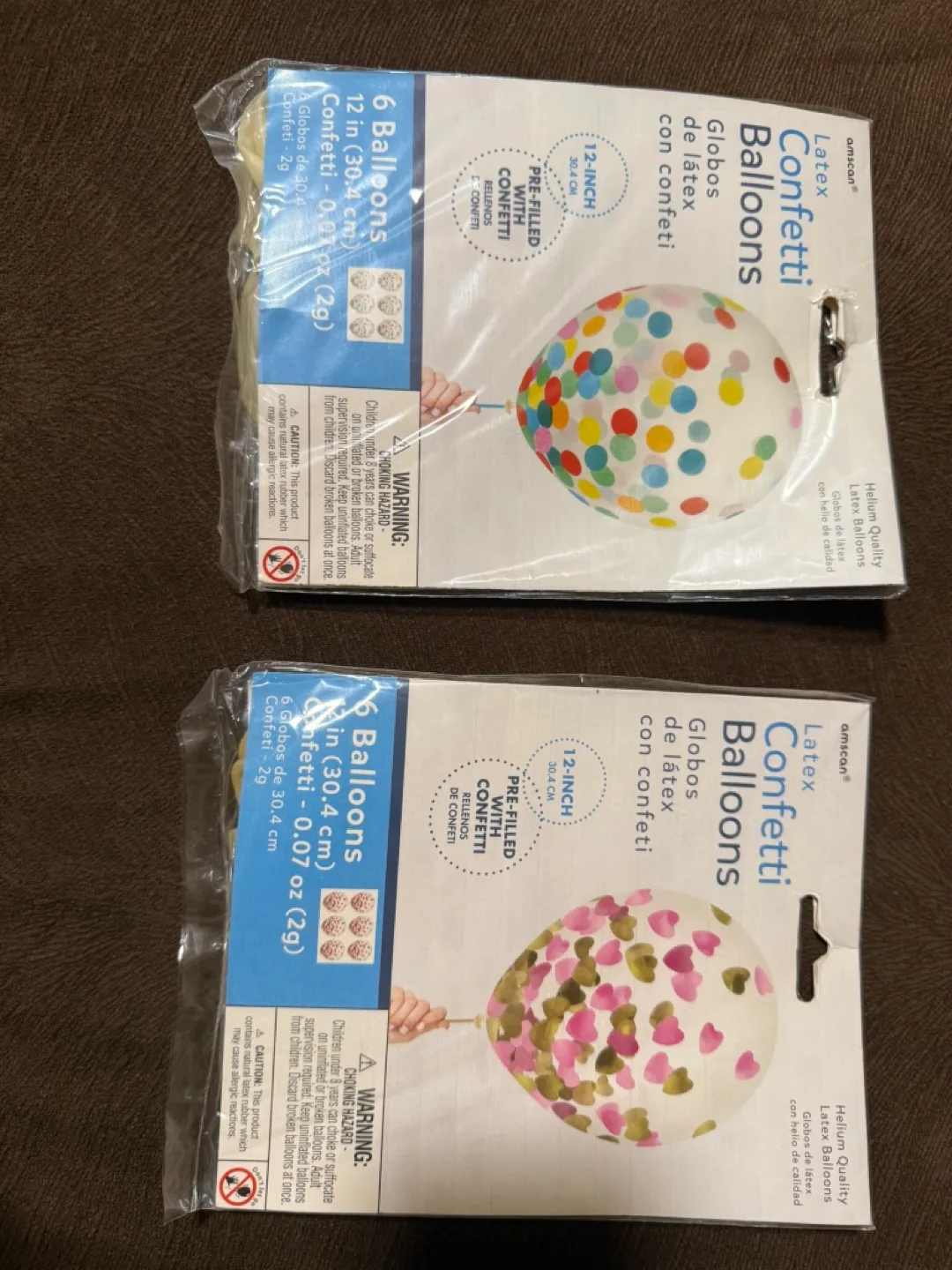 Amscan Confetti Balloons, 12-Inch 🇨🇦🍁 thumbnail