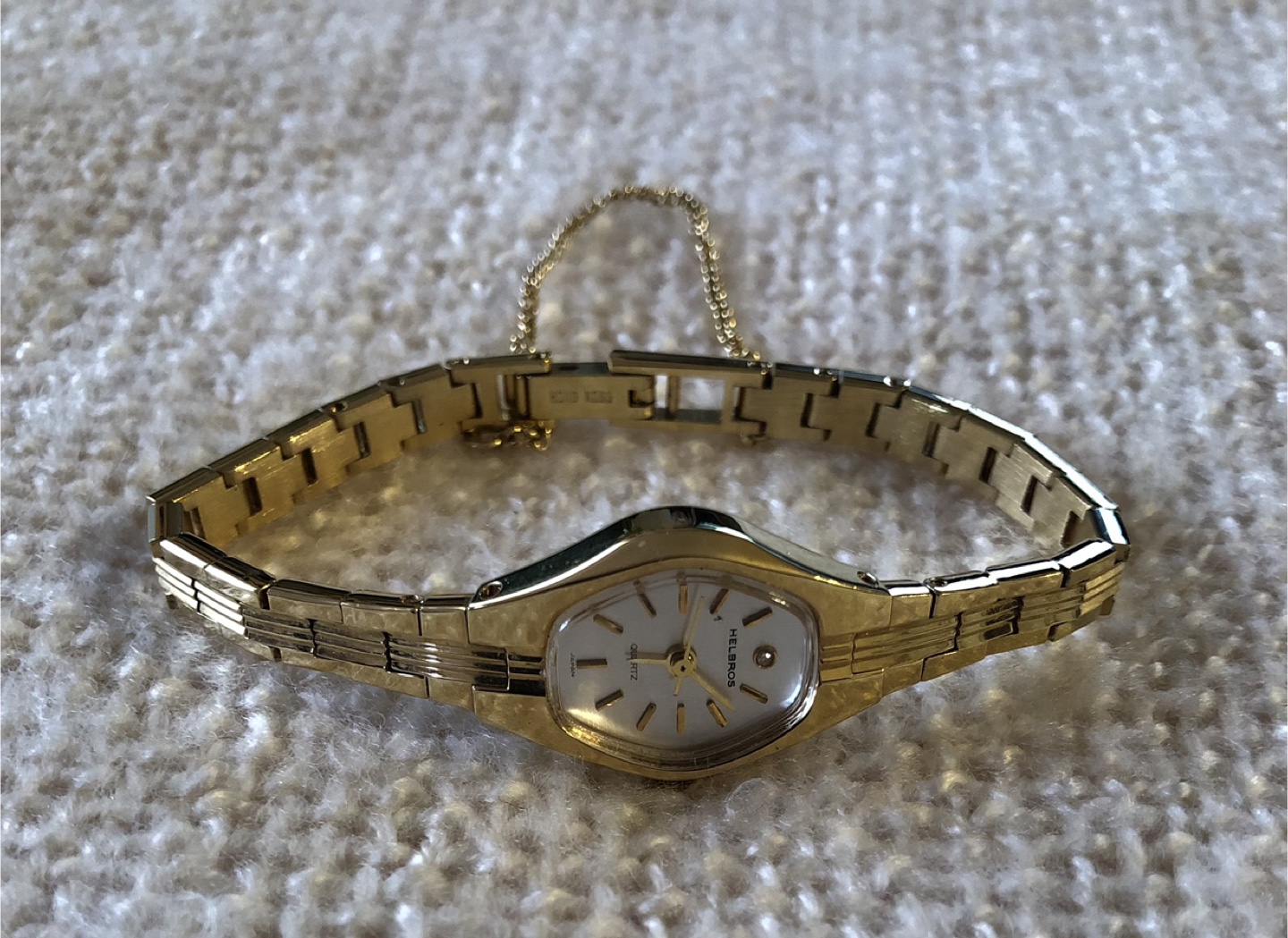 Helbros Quartz Ladies Gold Watch