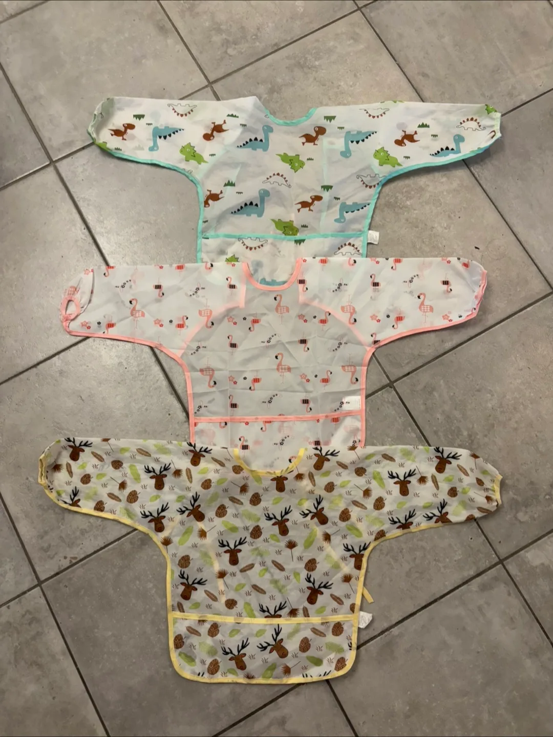 Lictin Baby Long Sleeve Bibs - Set of 3 thumbnail