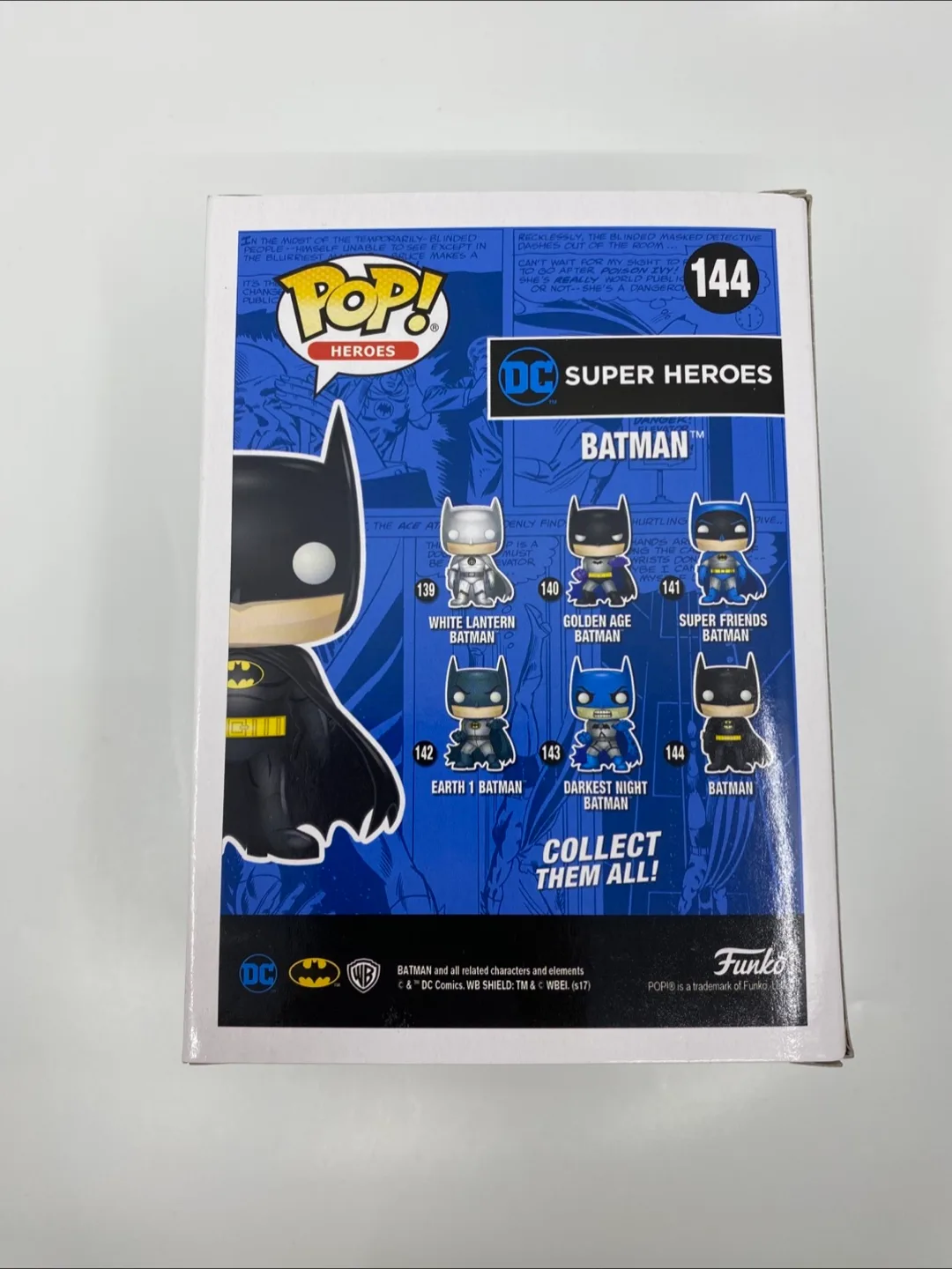 Funko Pop Batman #144 Blue Chrome SDCC Toy Tokyo 2017 image indicator(3)