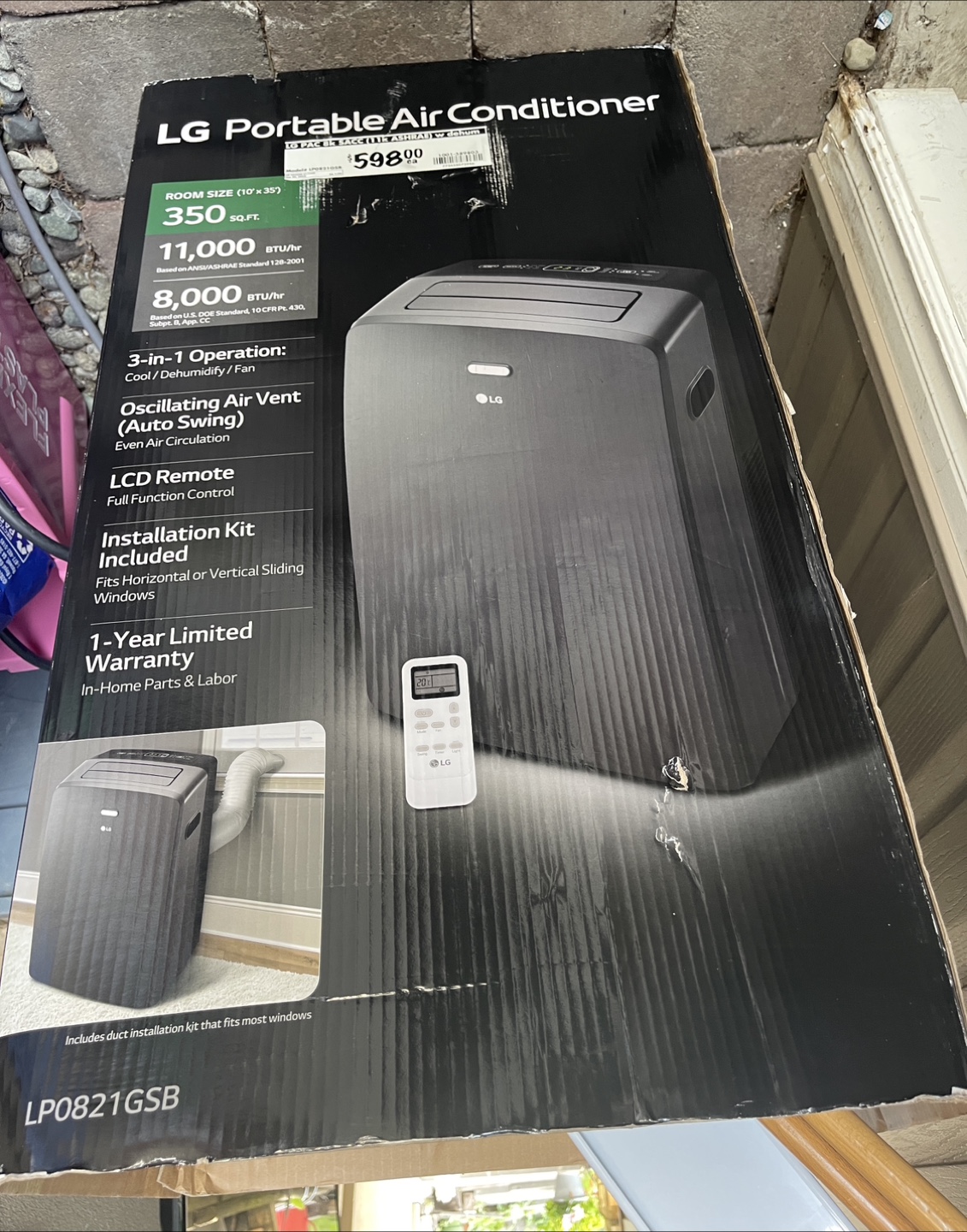 LG Portable Air Conditioner LP0821GSB