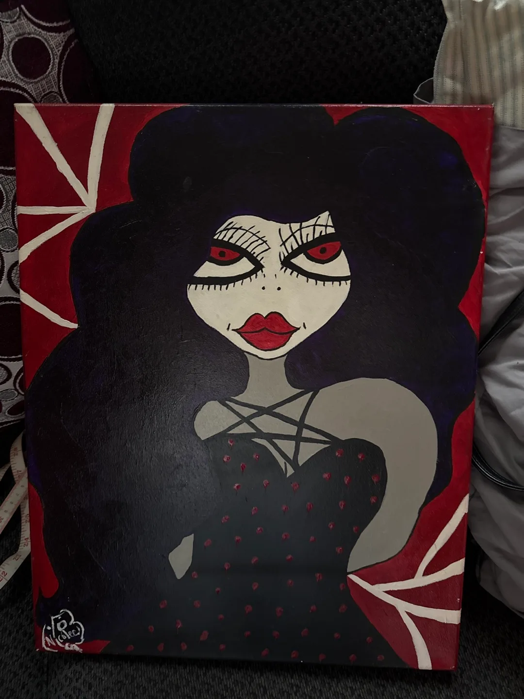 16x20 Hand-Painted Art Canvas🧡 thumbnail