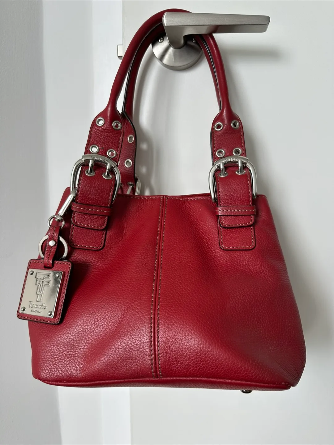 Tignanello Red Leather Handbag thumbnail