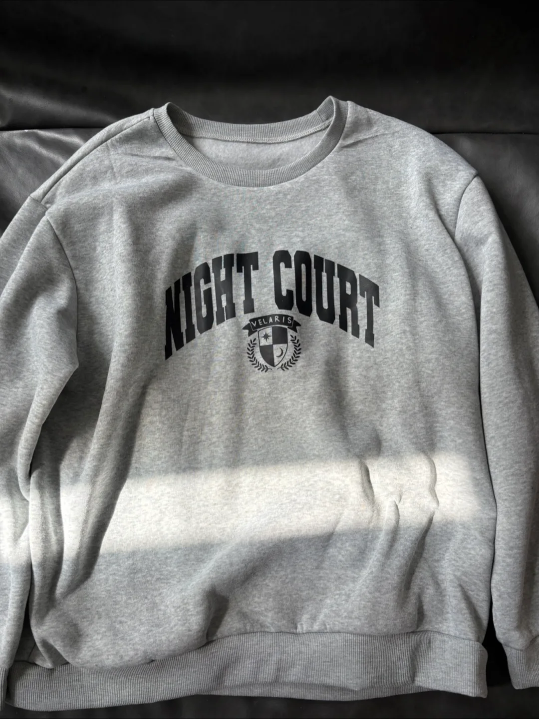 Night Court Velaris Grey Sweatshirt - A Court Of Thorn and Roses thumbnail