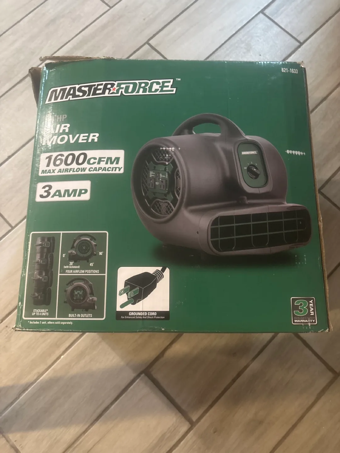 MASTERFORCE 1/5 HP Air Mover - 1600 CFM thumbnail