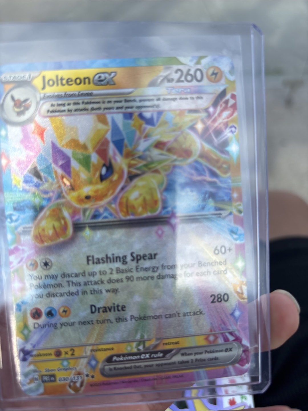 Jolteon ex Pokemon Card