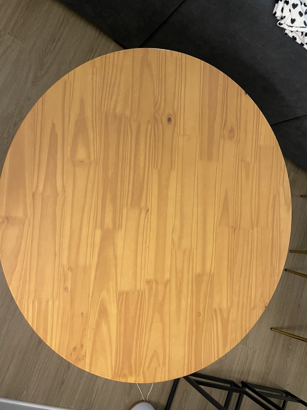 Dining Table with 4 Blue Velvet Chairs - photo 4