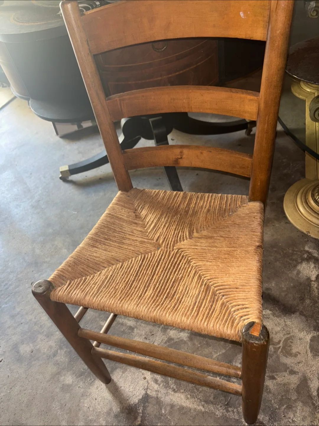 1 wood woven kids chair thumbnail