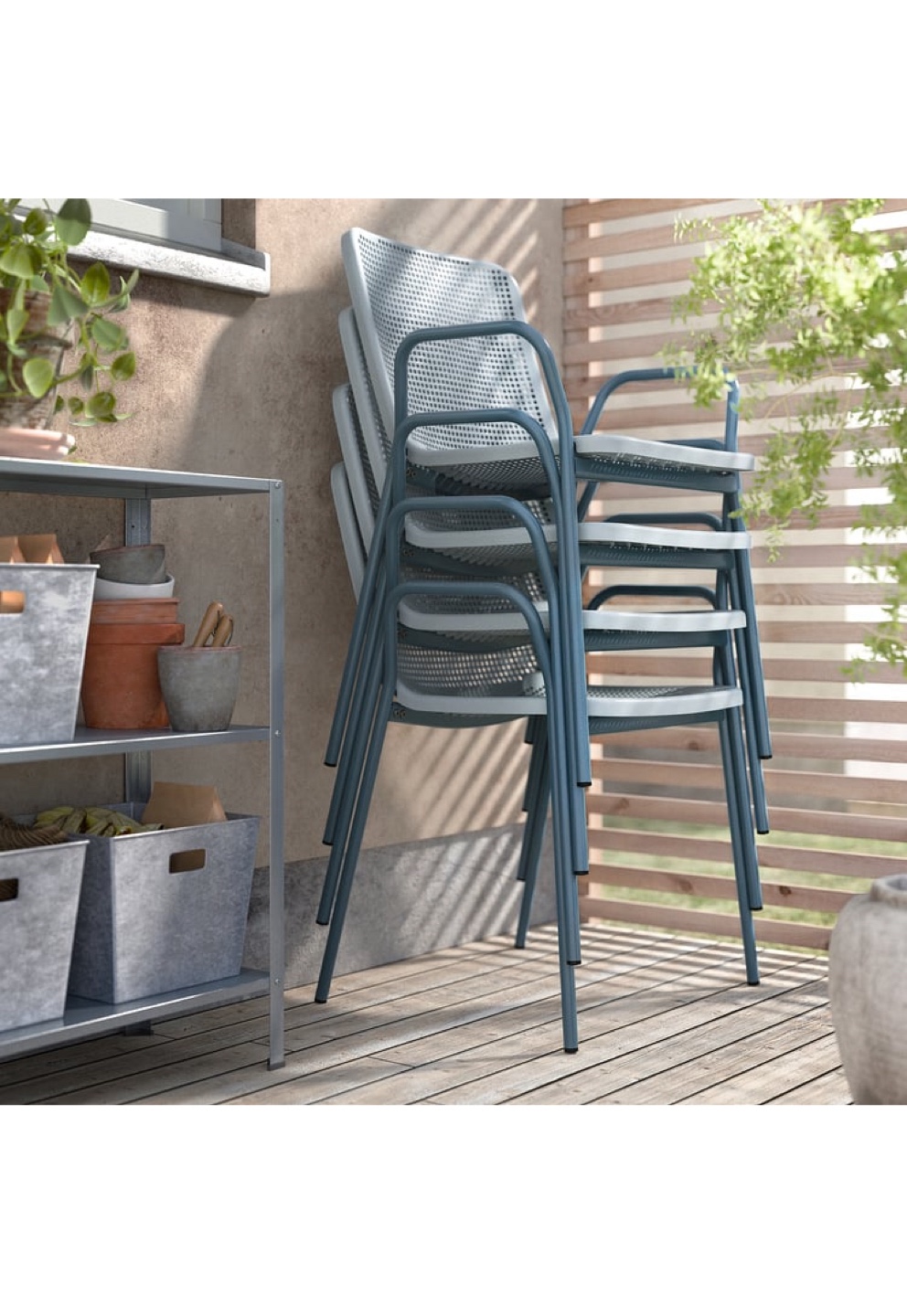 IKEA NÄMMARÖ Armchair, Outdoor - Light Blue - photo 2