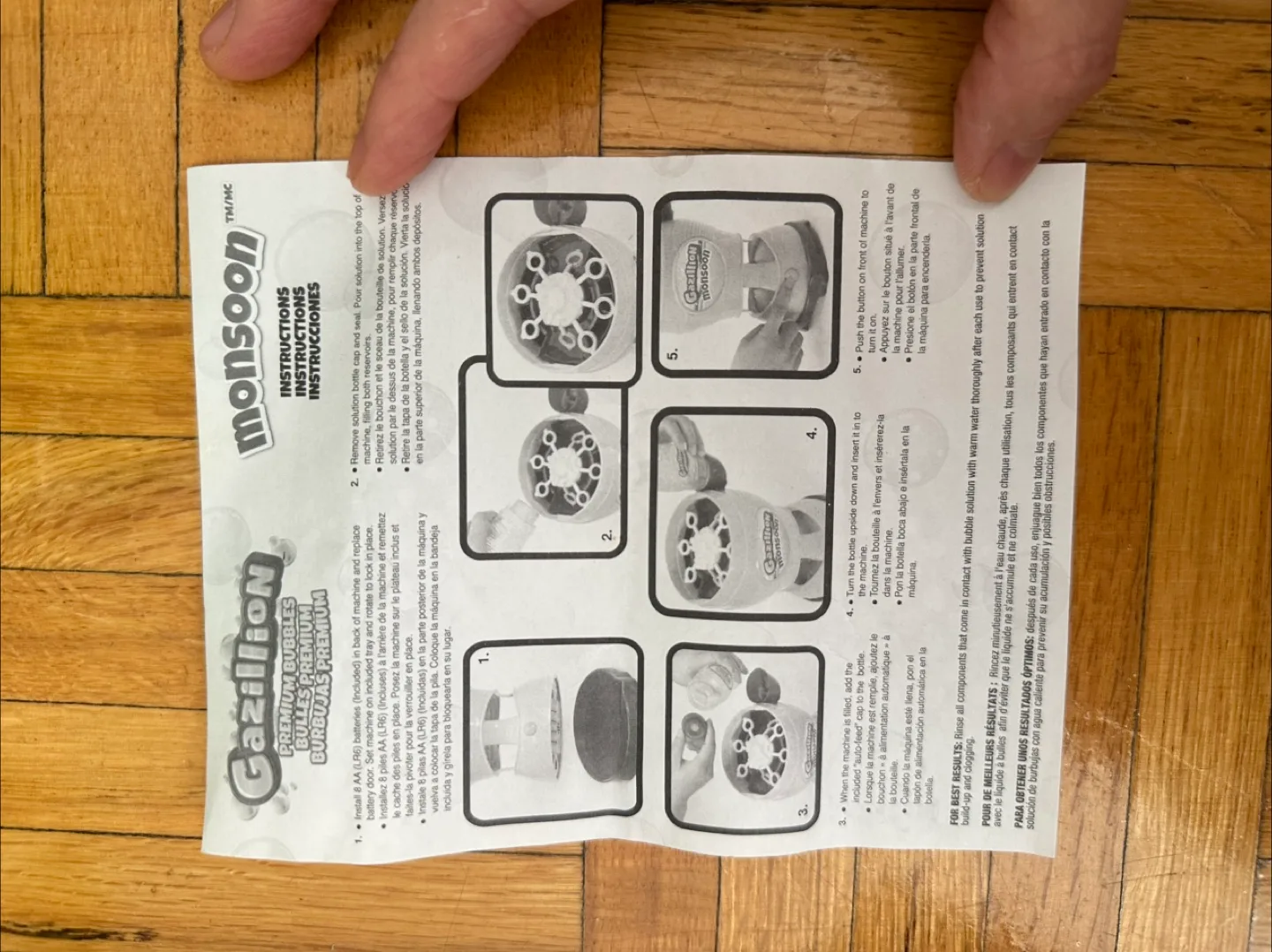 🇨🇦Gazillion Monsoon Bubble Machine with Refill image indicator(3)