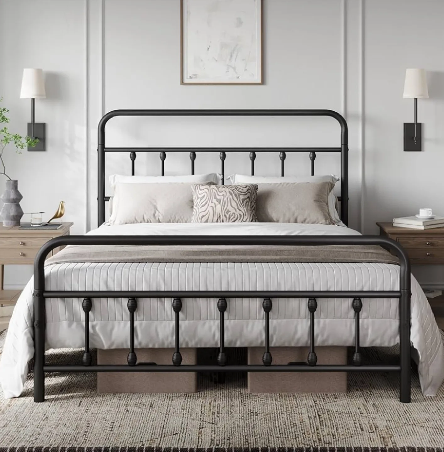Brand New Metal Queen Bed Frame - New in Box thumbnail
