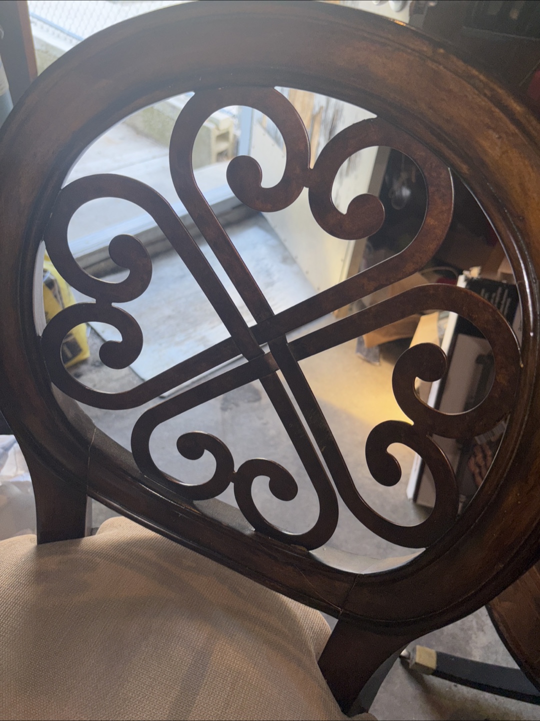 2 wood and metal swivel barstools - photo 5