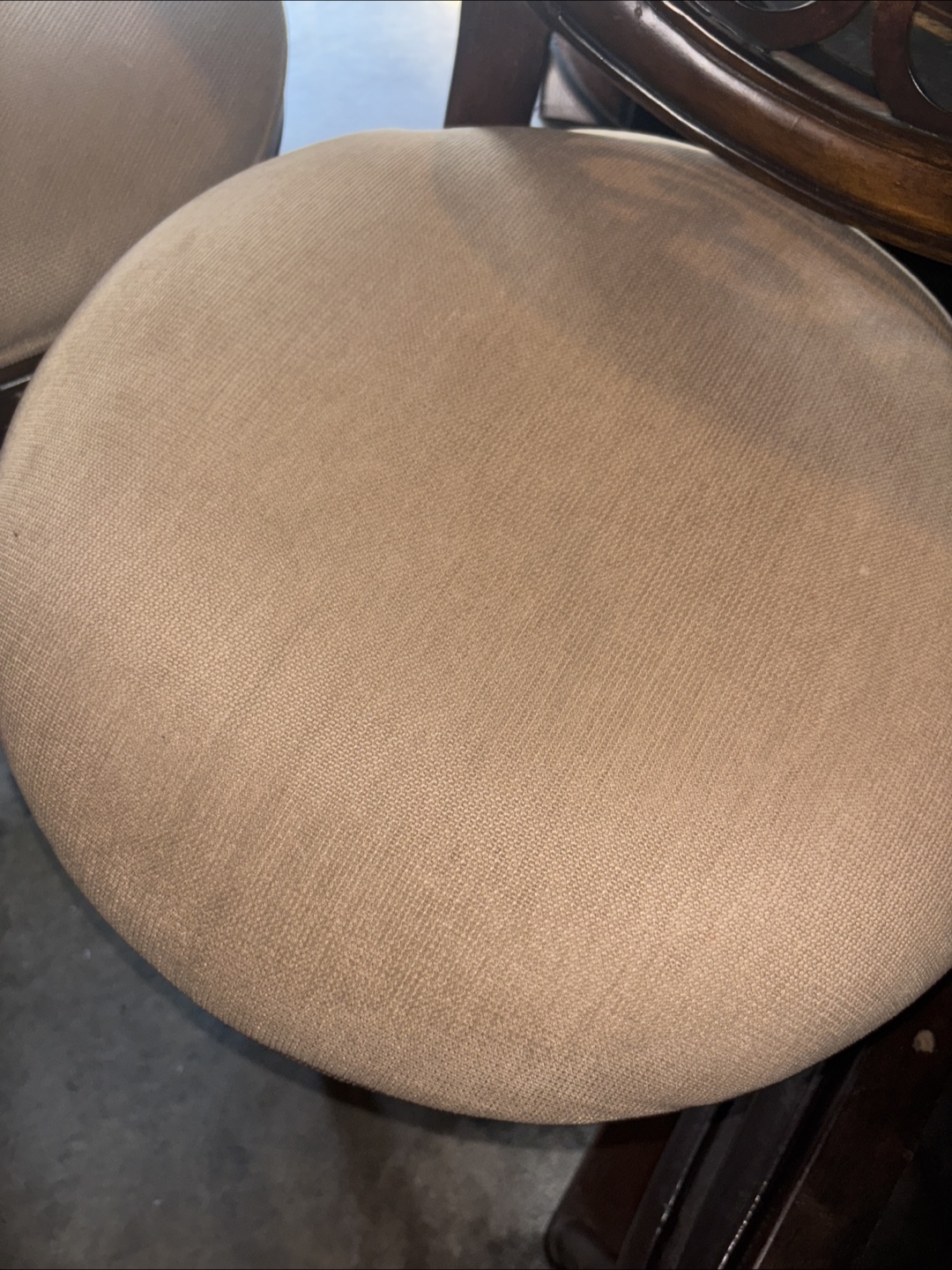 2 wood and metal swivel barstools - photo 3