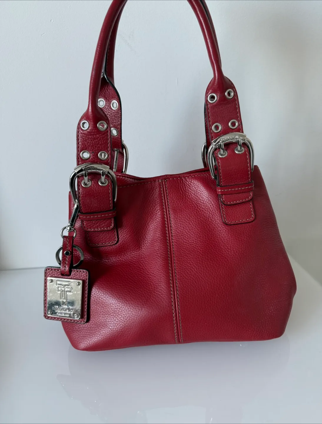 Tignanello Red Leather Handbag thumbnail