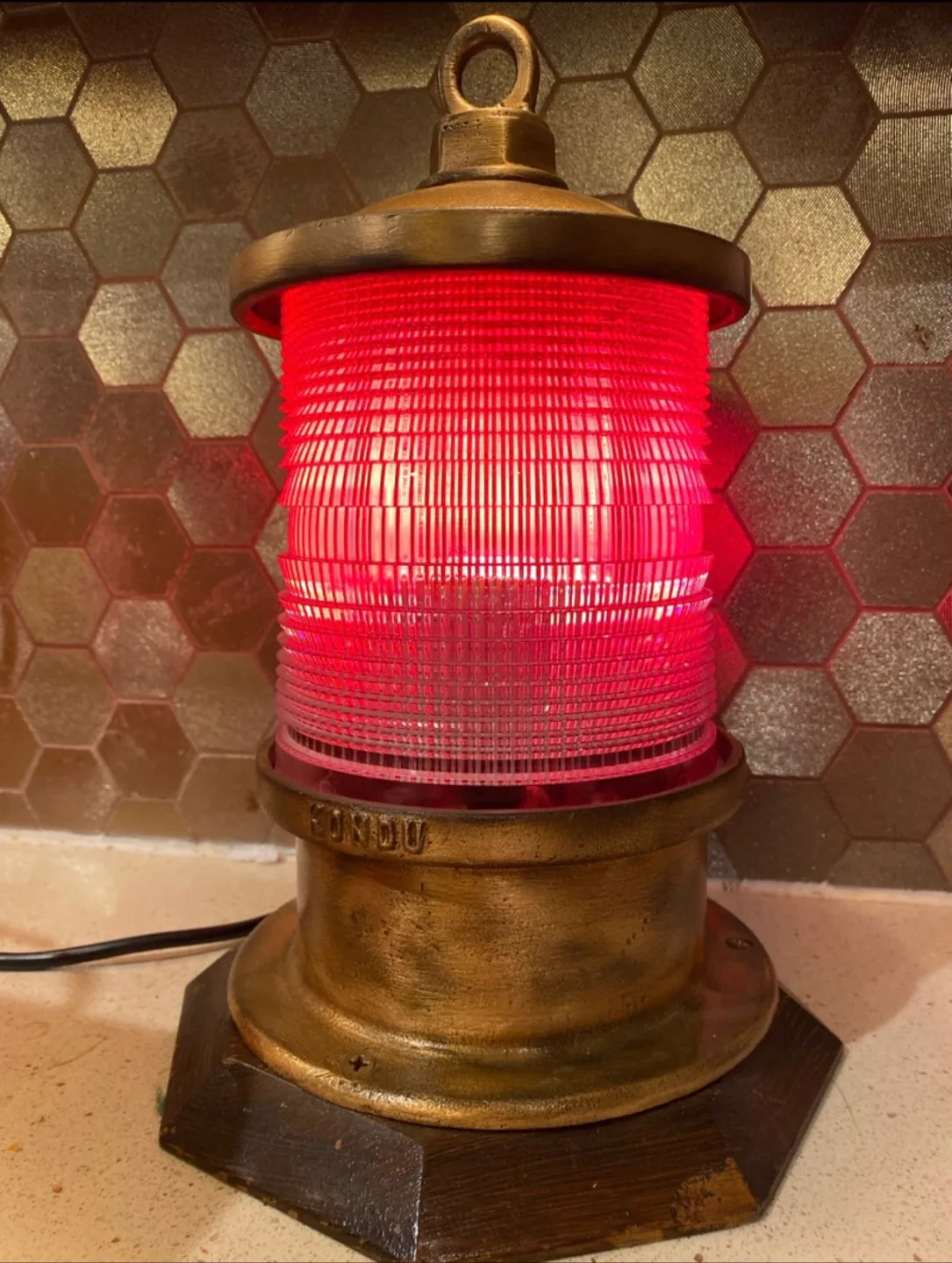 Antique Brass Ship Lamp thumbnail