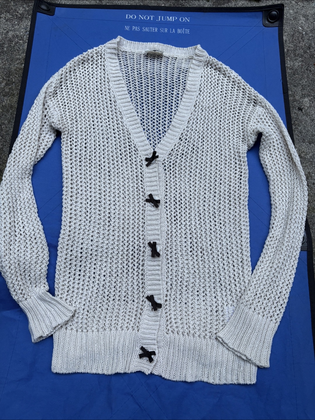 Lanvin en Bleu Knit Cardigan