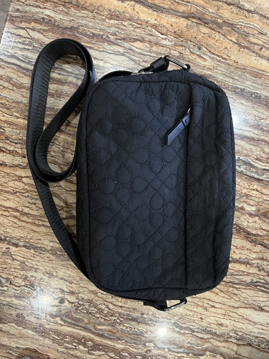 Black Quilted Crossbody Bag