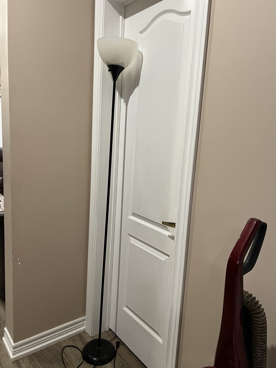 Floor Lamp with White Shade