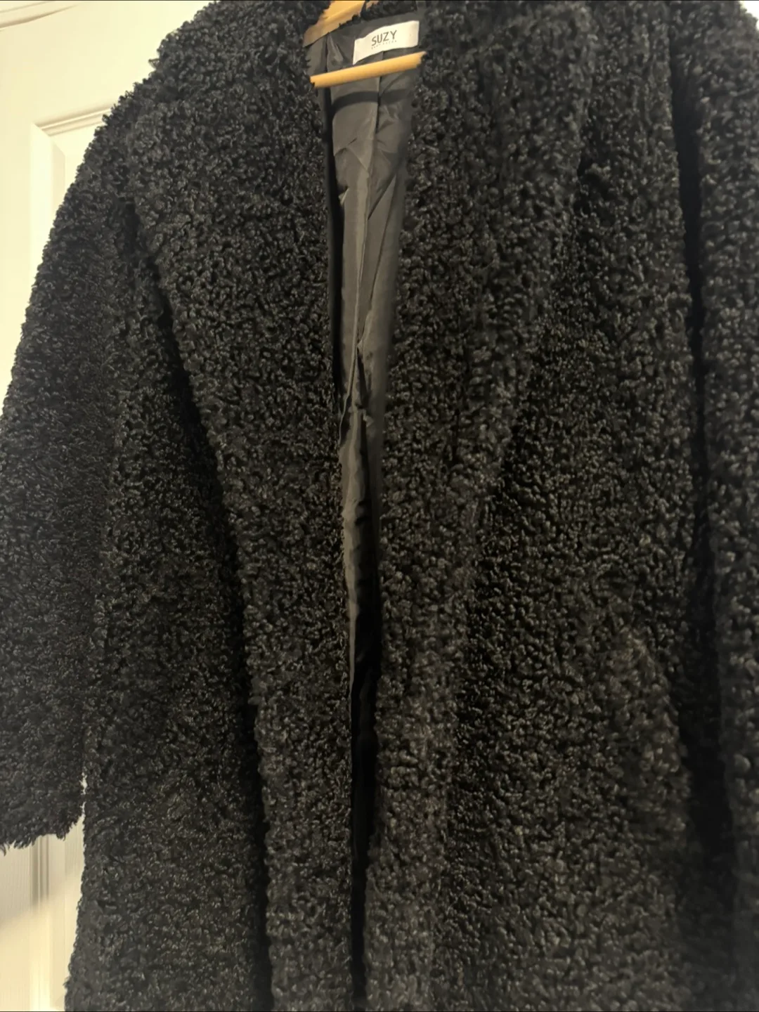 Suzy Shier Black Teddy Coat image indicator(2)