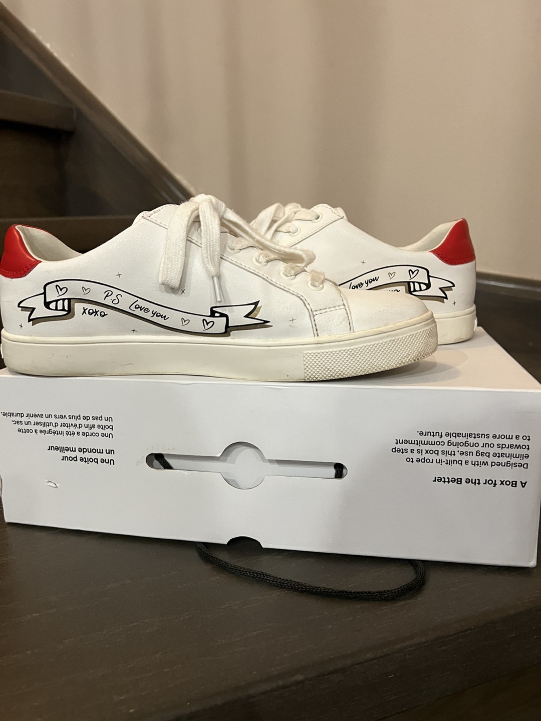 ALDO White & Red Sneakers - photo 2