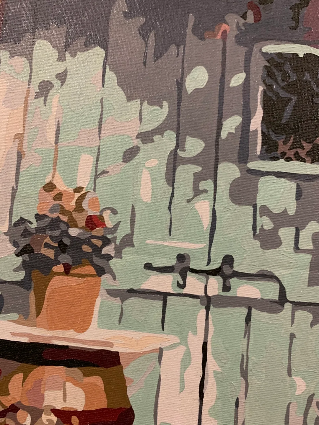 Oil paint canvas art image indicator(2)