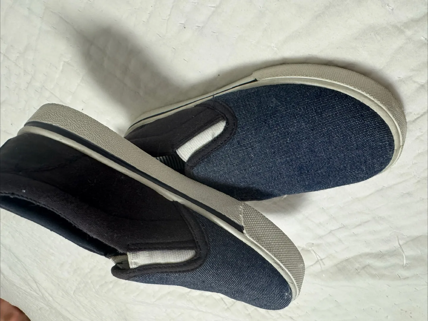 OshKosh B'gosh Denim Slip-On Sneakers - Size 1M thumbnail