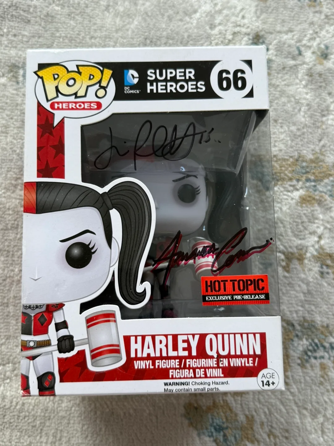 POP Super Heroes HARLEY QUINN HOT TOPIC SIGNATURE. thumbnail