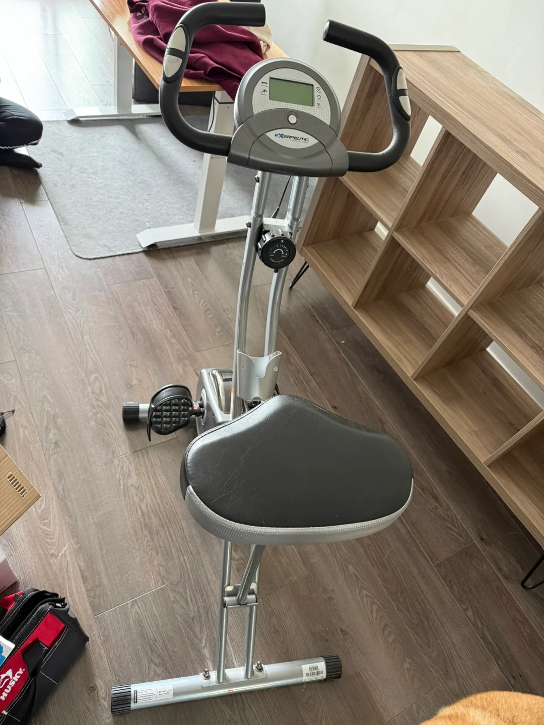 Exerpeutic Folding Magnetic Upright Exercise Bike thumbnail