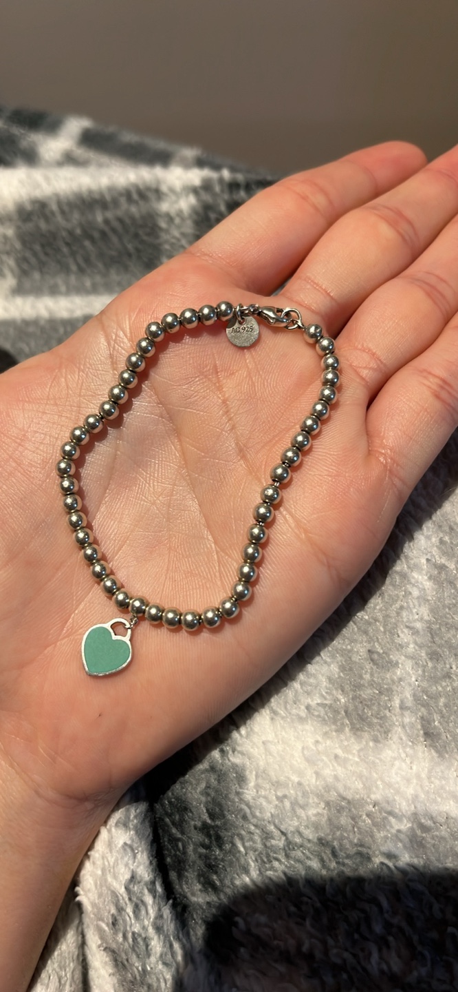 Tiffany & Co. Heart Tag Bead Bracelet – 7 inches