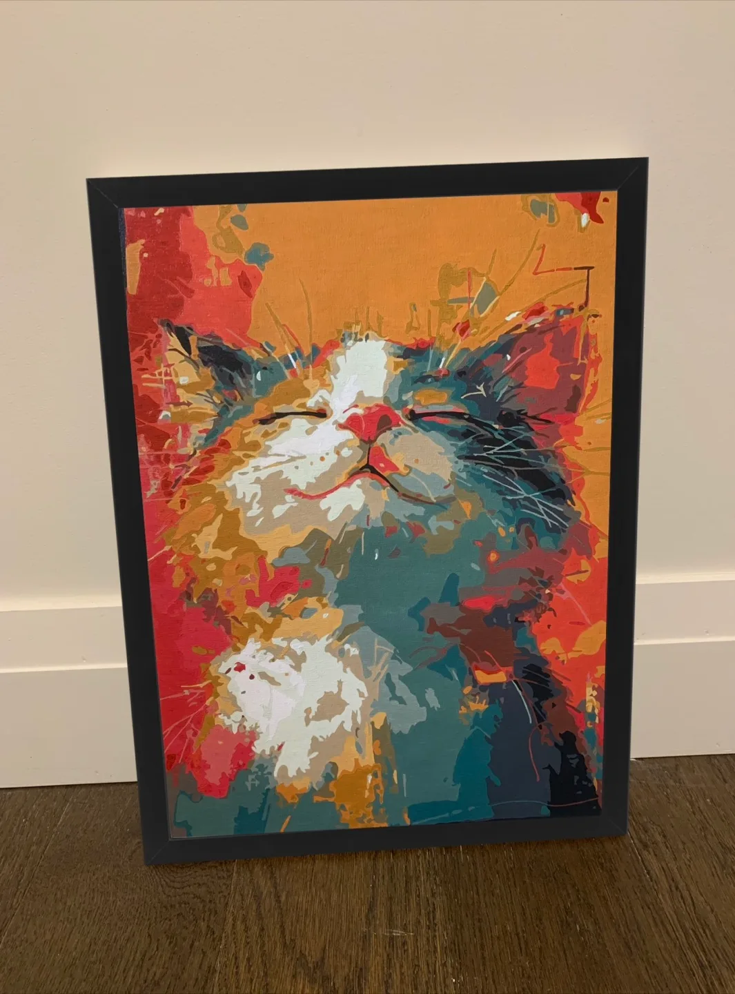 Framed Cat Painting thumbnail
