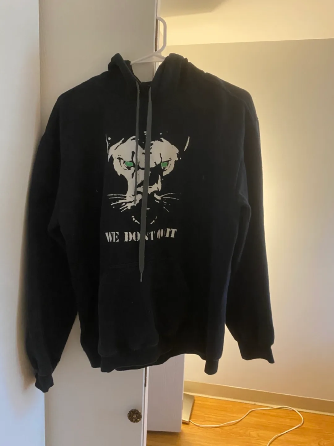 Black Hoodie - "We Don't Quit" size medium thumbnail