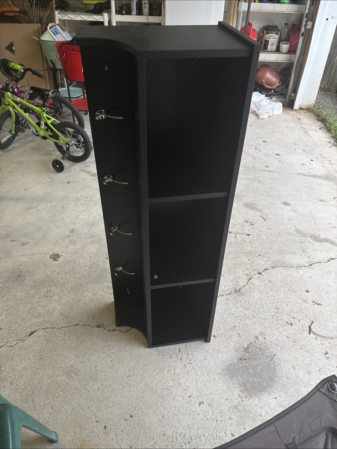 Black Corner Shelf Unit