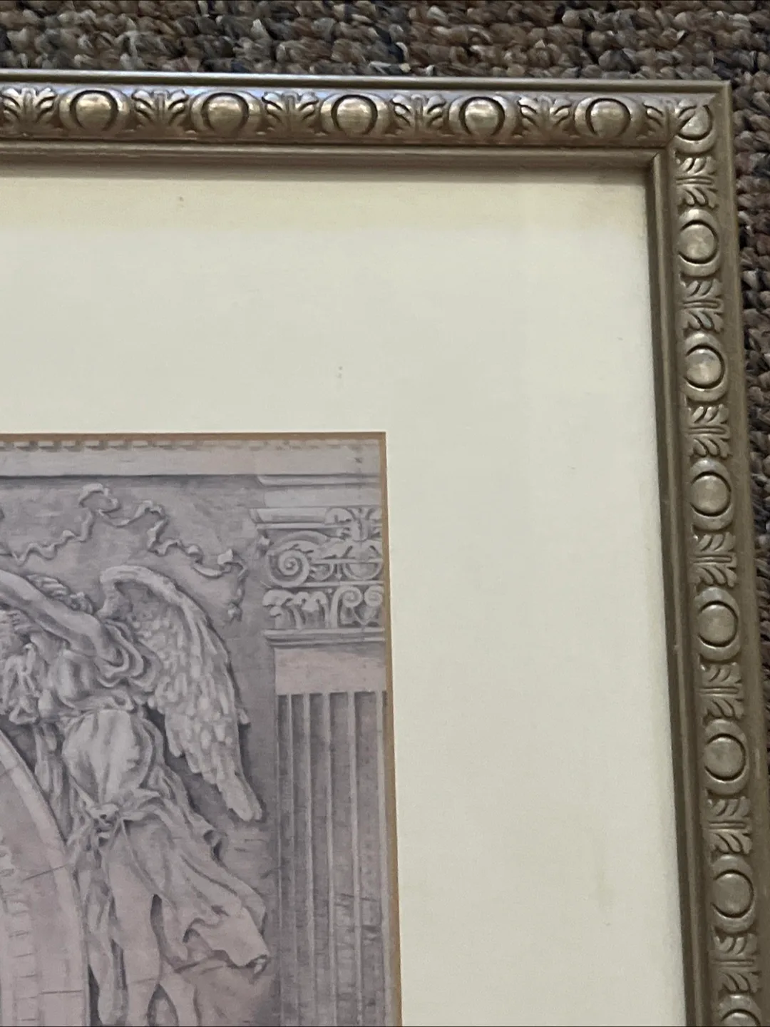 Framed Architectural Drawing with Angel image indicator(3)