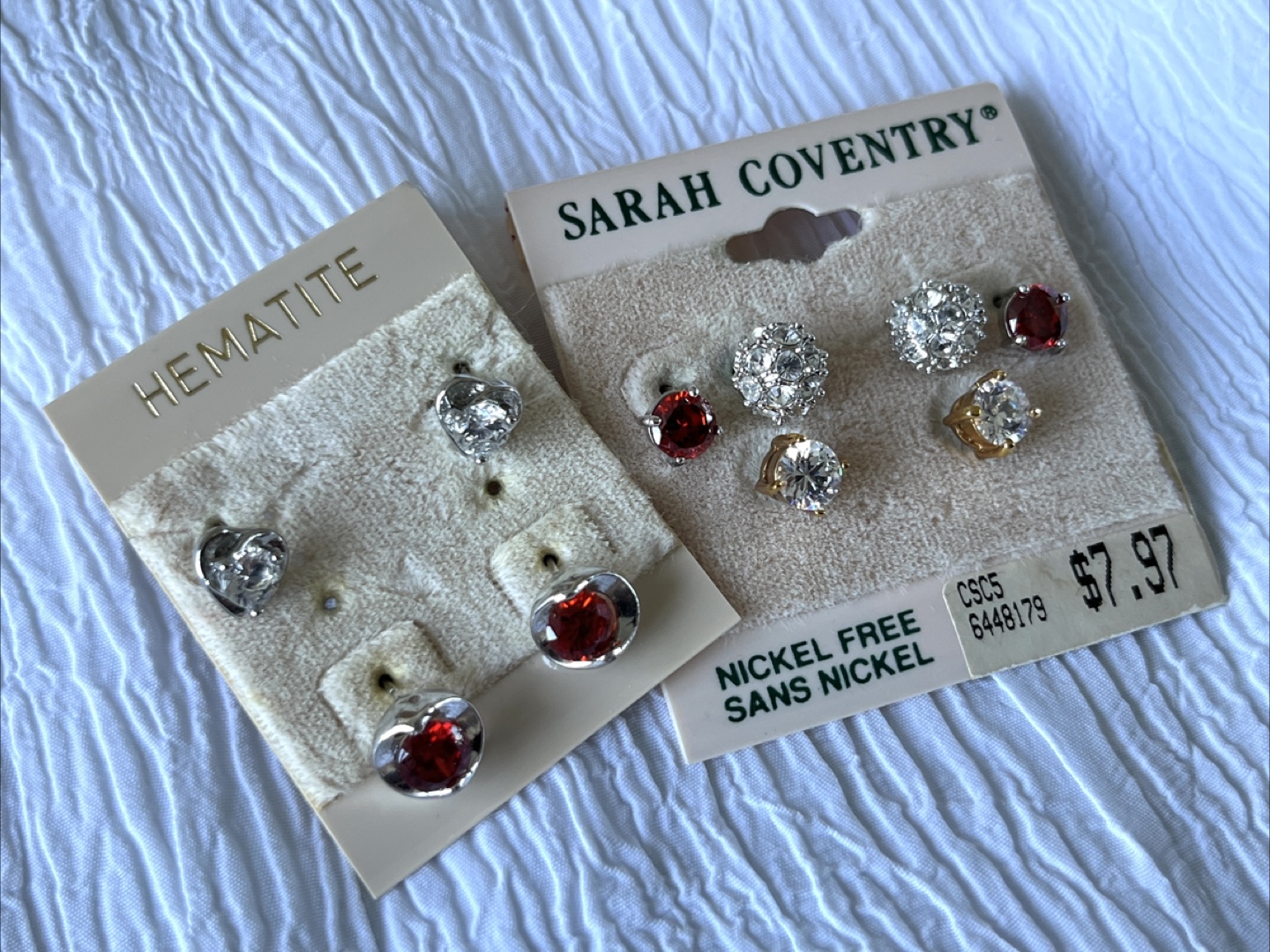 Sarah Coventry & Hematite Earrings