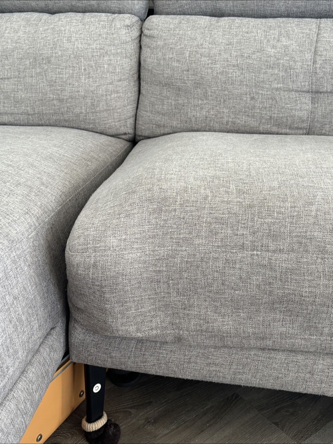 Grey Sectional Sofa with Chaise - photo 4
