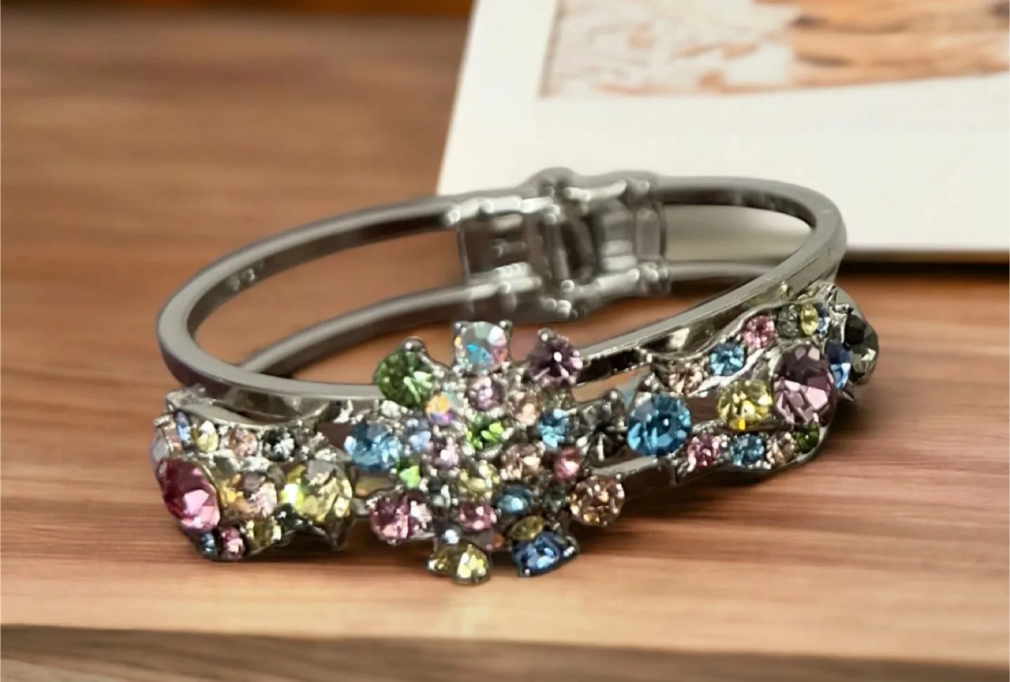 Rhinestone Bangle Bracelet thumbnail