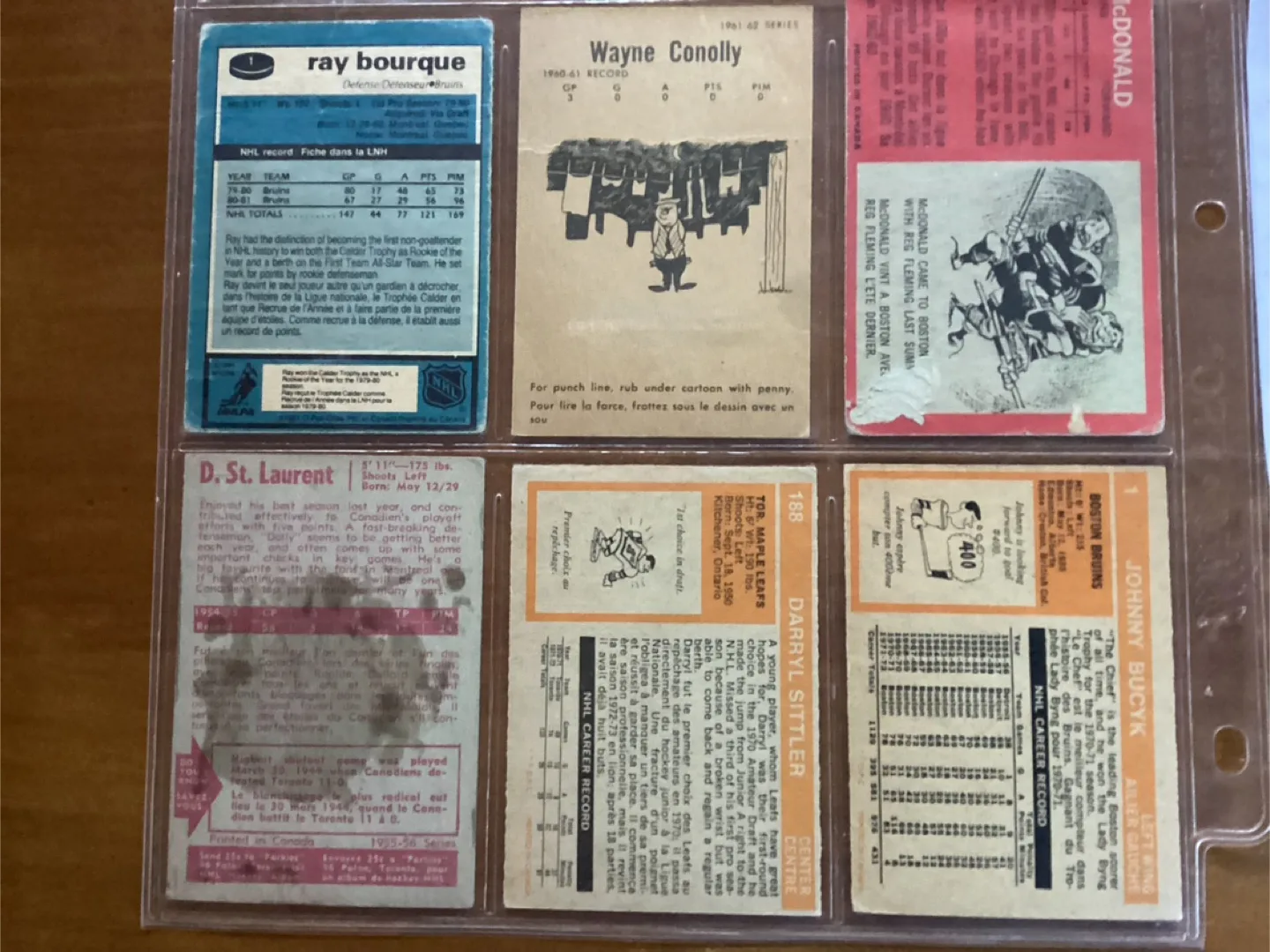 9 Vintage NHL Hockey Trading Cards ! image indicator(6)