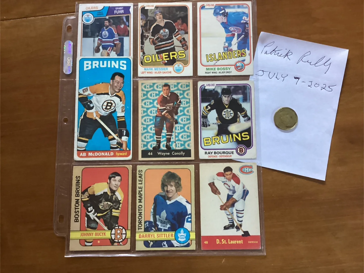 9 Vintage NHL Hockey Trading Cards ! thumbnail