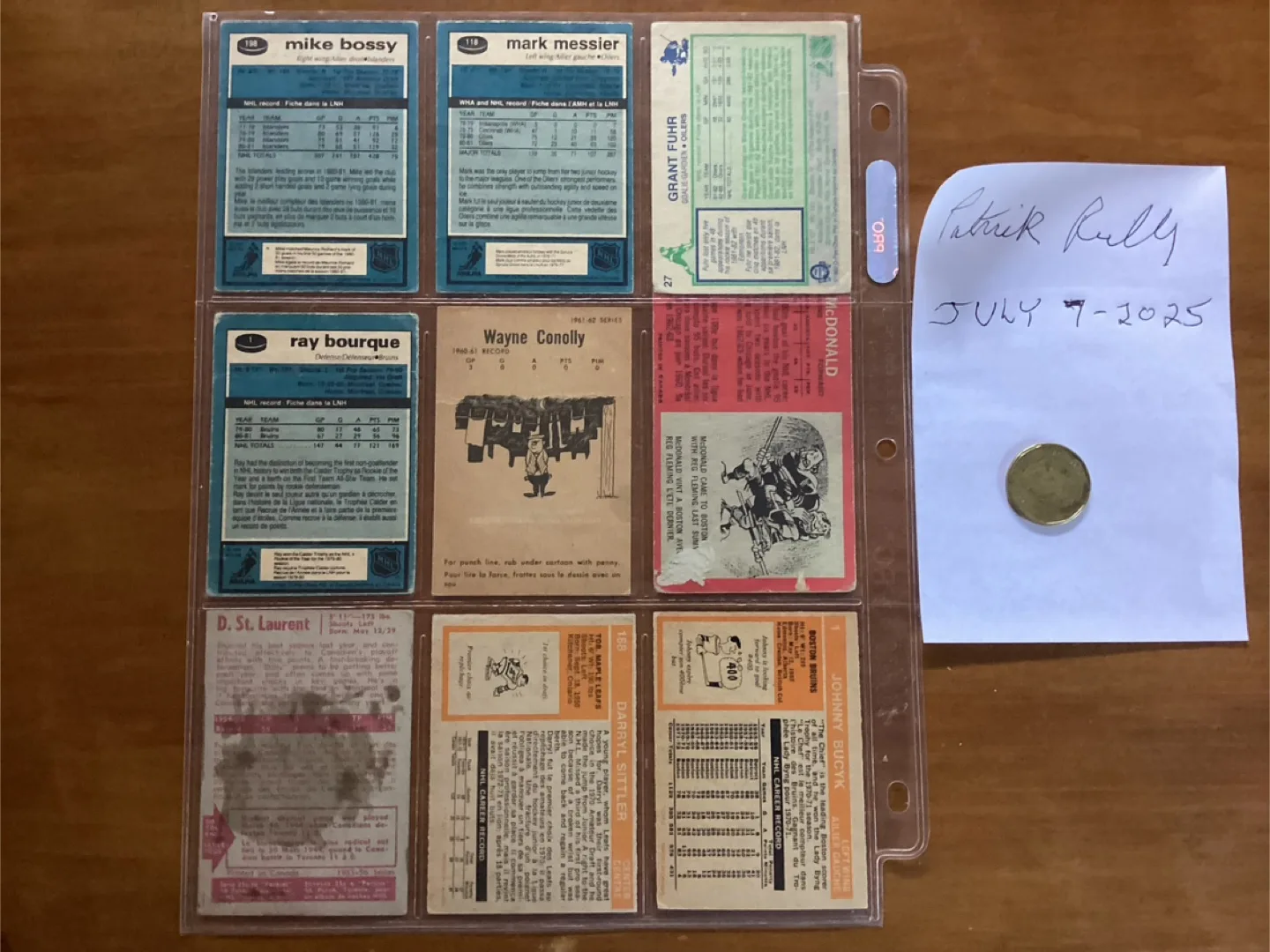 9 Vintage NHL Hockey Trading Cards ! image indicator(4)